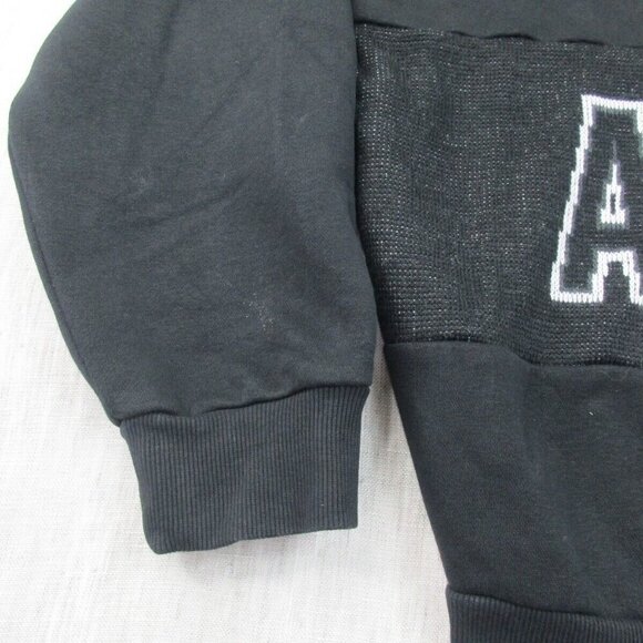 adidas Sweatshirt Womens Medium Black Lined Fleece Long Sleeve Adibreak V Neck‎ - Picture 7 of 12